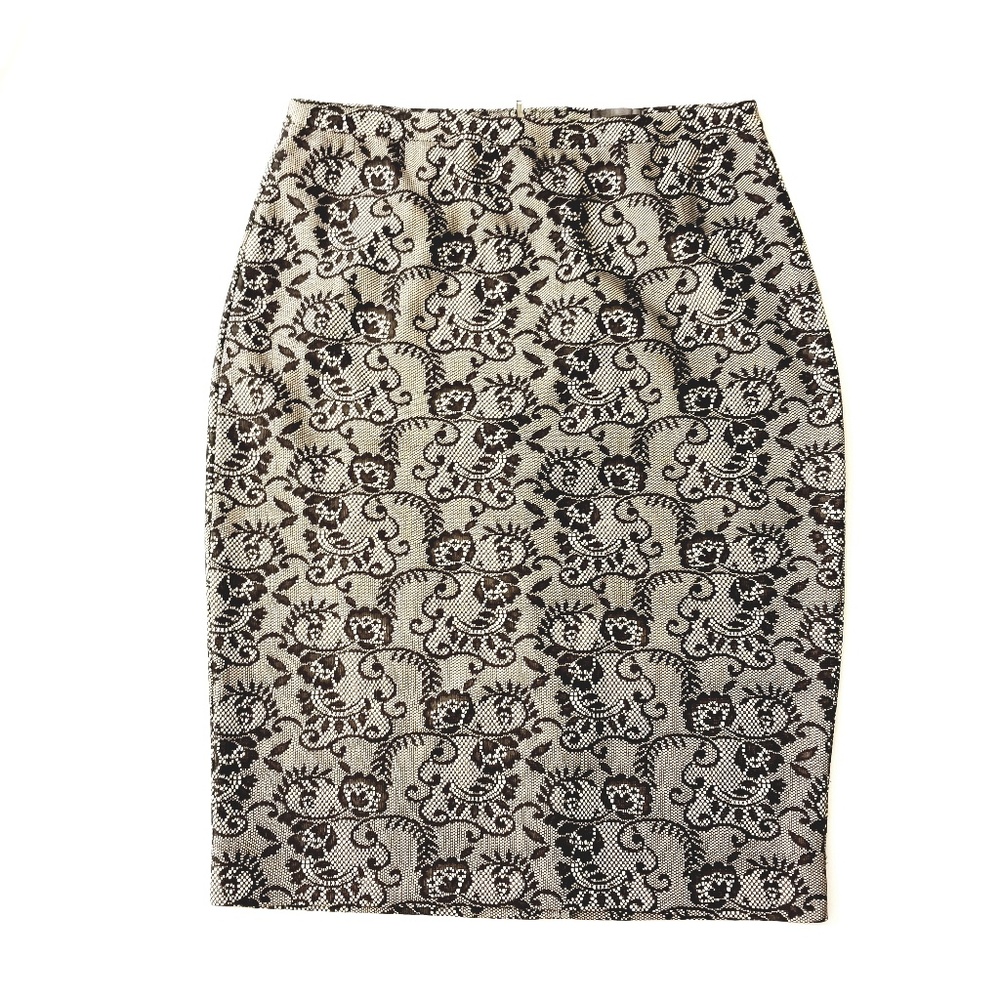 The Limited Nude Lace Pencil Skirt